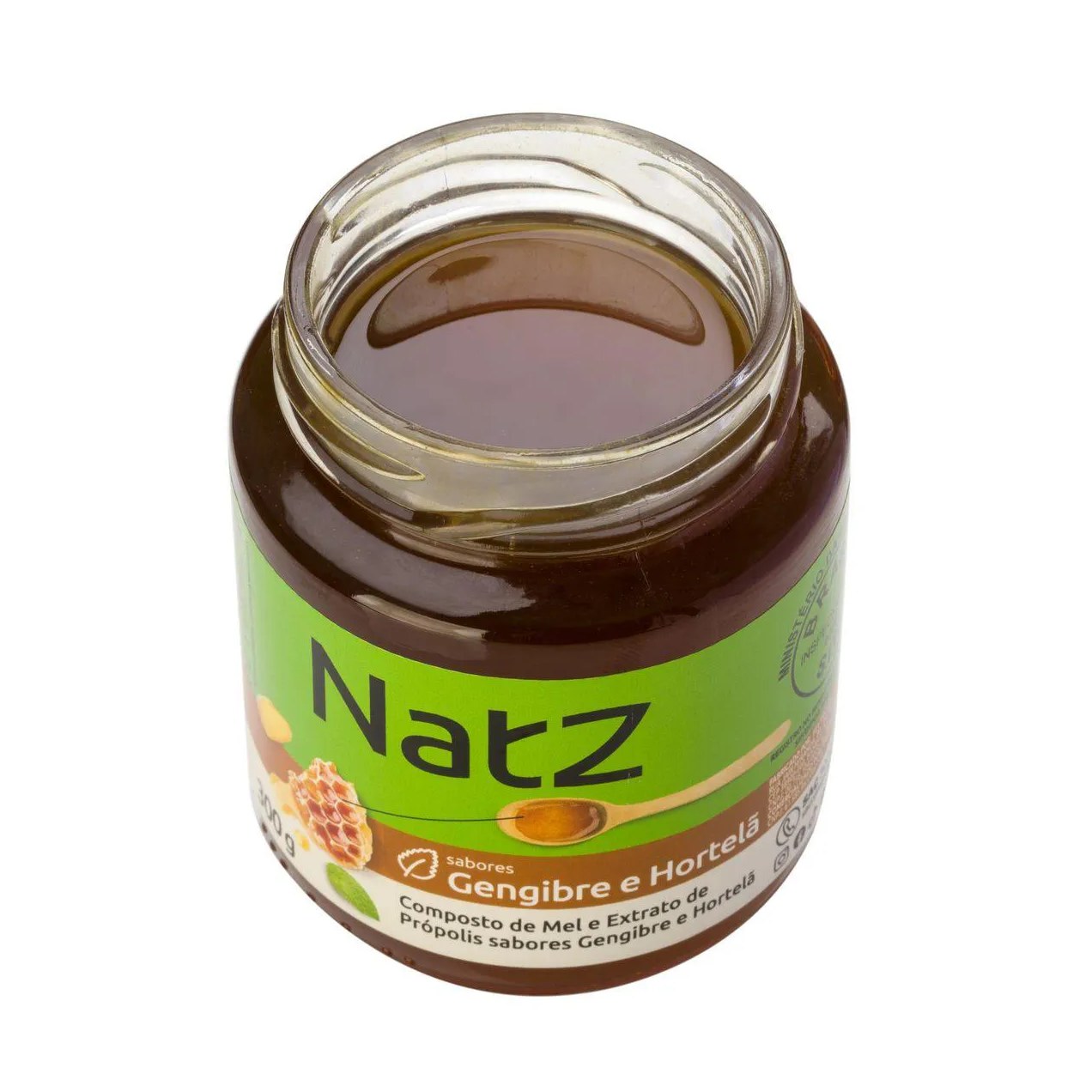 Composto de Mel e Própolis Natz Gengibre e Hortelã 300g