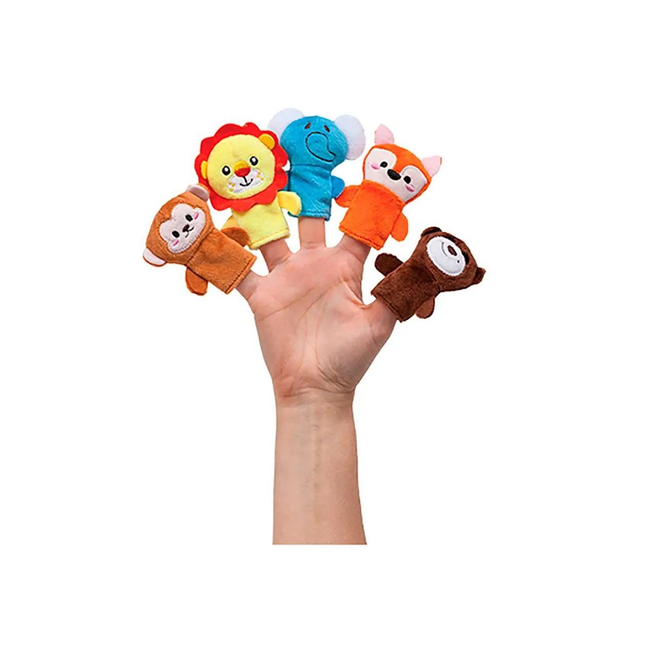 Kit Dedoches Buba Baby Animais da Selva com 1 unidade