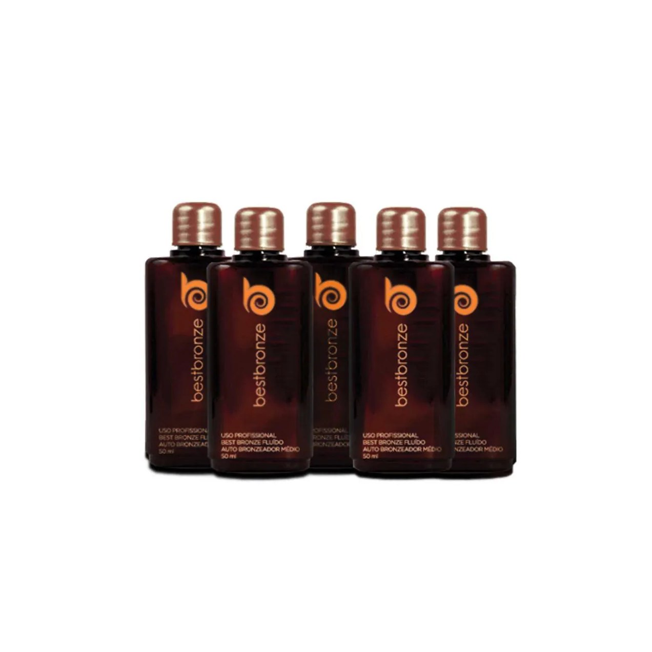 5 unidades Ou 250ml - Refil Bronzeamento Médio 50ml - Uso Máquina Profissional