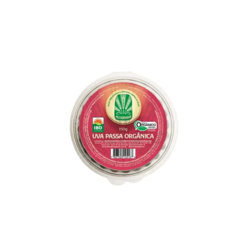 Uva Passa Orgânica Sem Açúcar Alvorada 150g