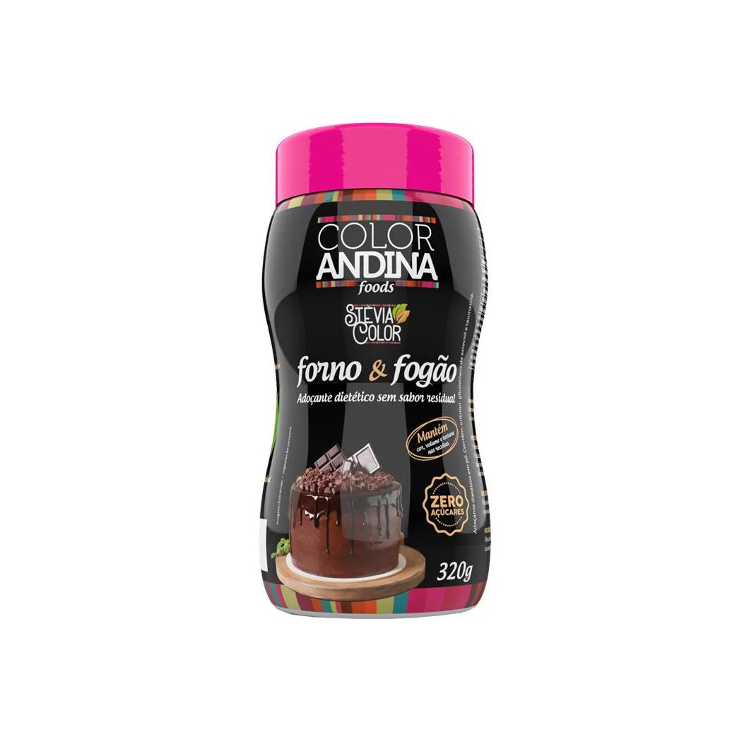 ADOçANTE CULINáRIO STEVIA COLOR  FORNO E FOGãO 320G
