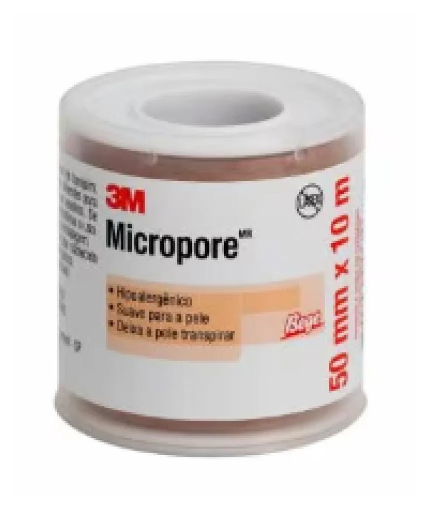 Fita Hipoalergênica Micropore Bege 50Mm X 10M - 3M