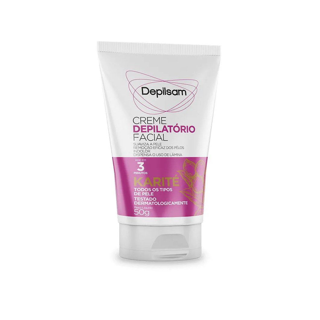 Creme Depilatório Facial Depilsam Karité 50g