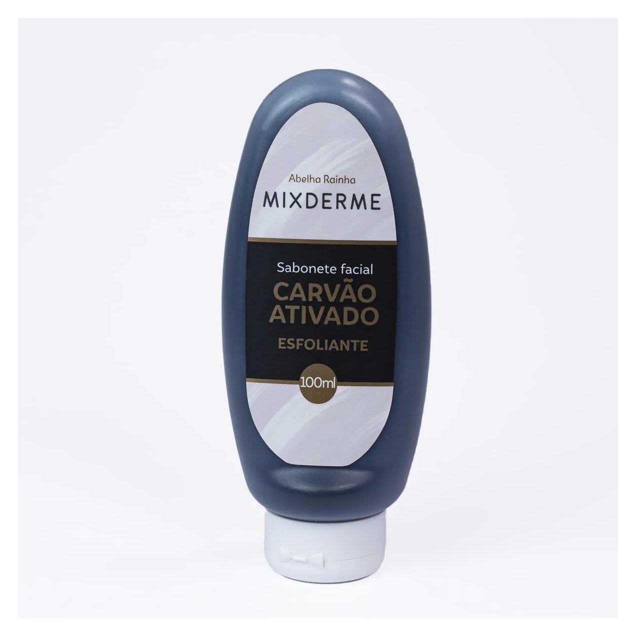 Sabonete Esfoliante Facial Black com Carvão Ativado Mixderme Abelha Rainha 100ml