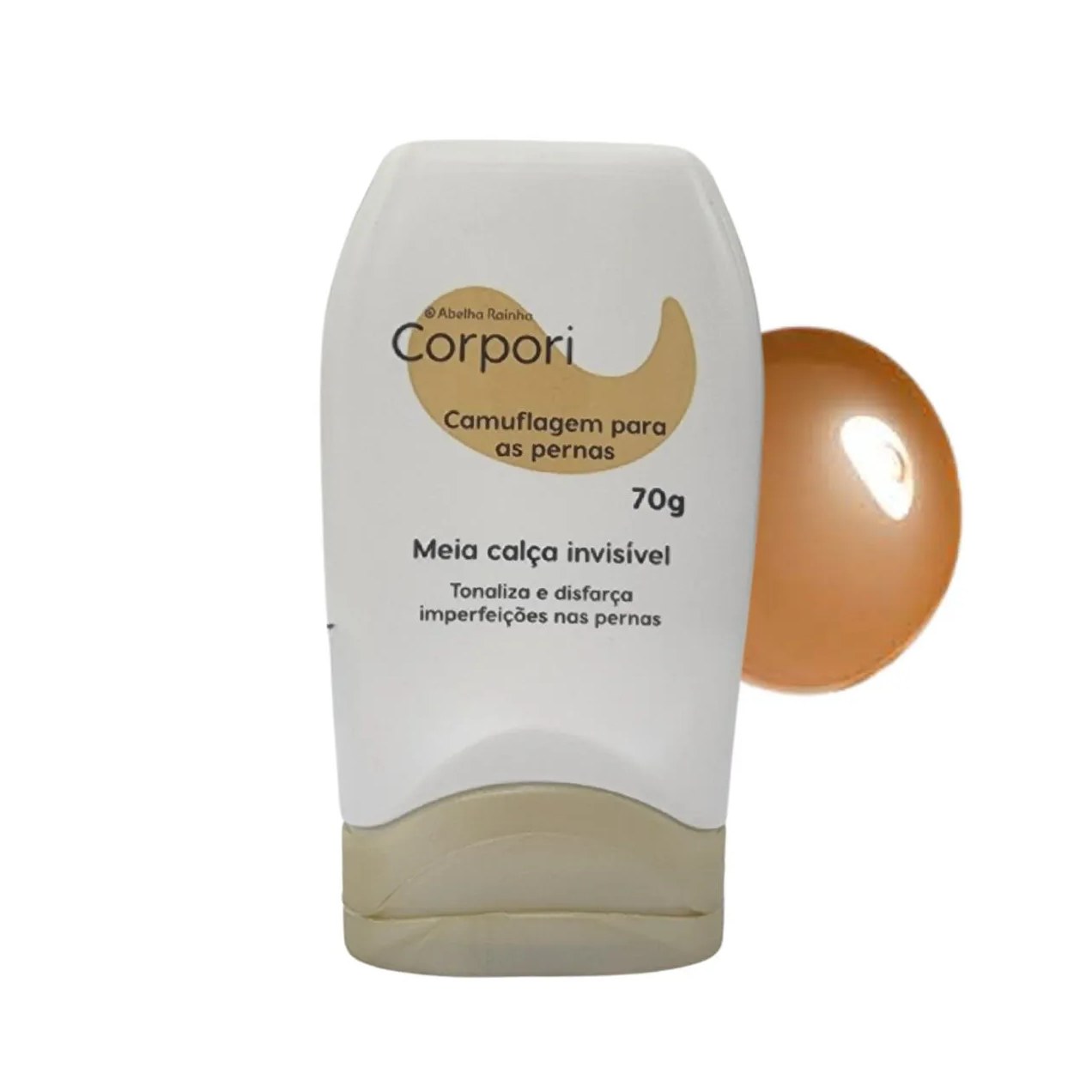 Camuflagem para as Pernas Meia Calça Invisível Pele Morena Corpori Abelha Rainha 70g