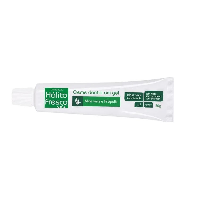 Creme Dental Abelha Rainha Hálito Fresco Aloe Vera e Própolis 50g