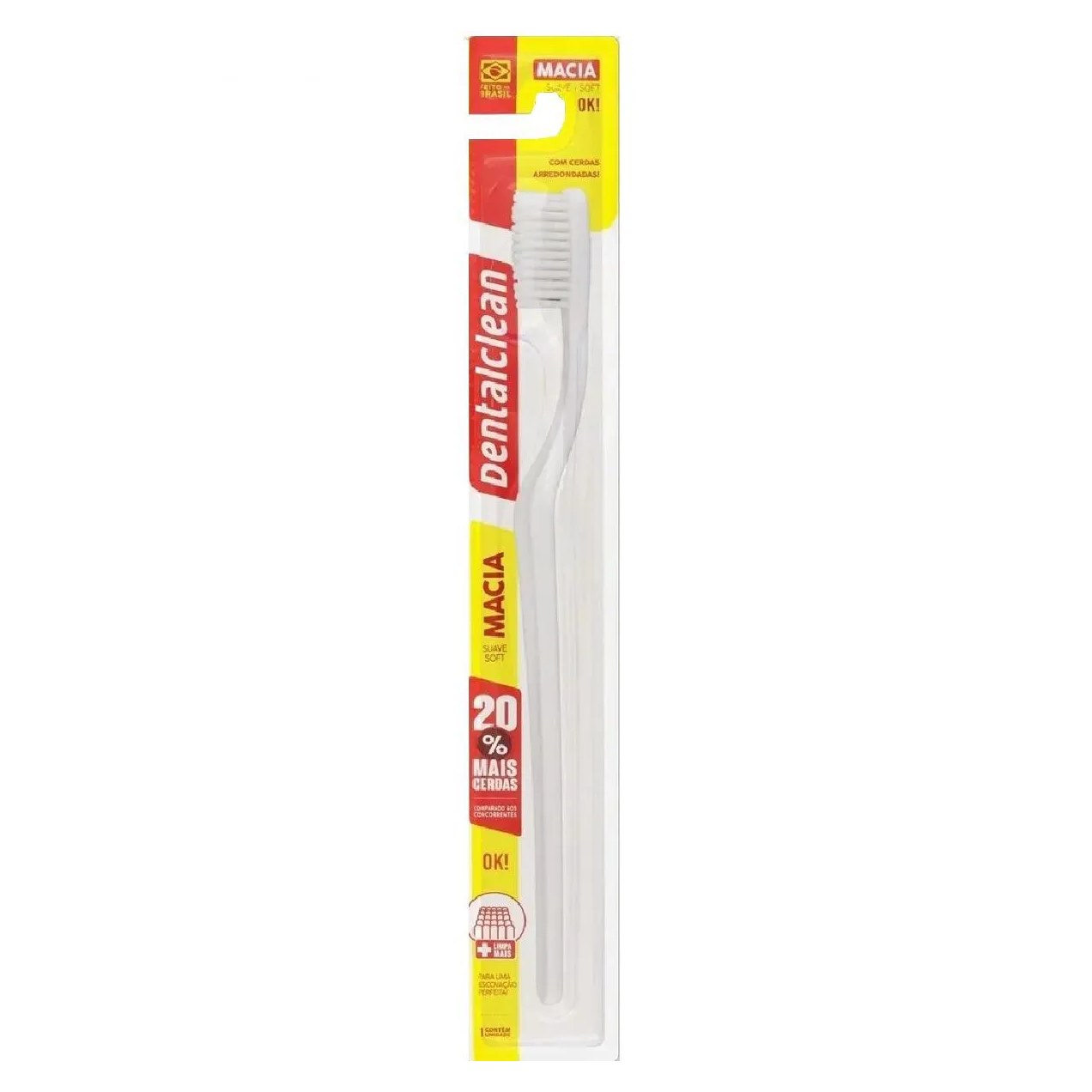 Escova de dente adulto macia suave soft ok! dentalclean