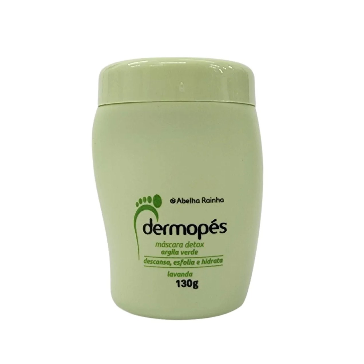 Máscara Detox para Pés Argila Verde Lavanda Dermopés Abelha Rainha 130g