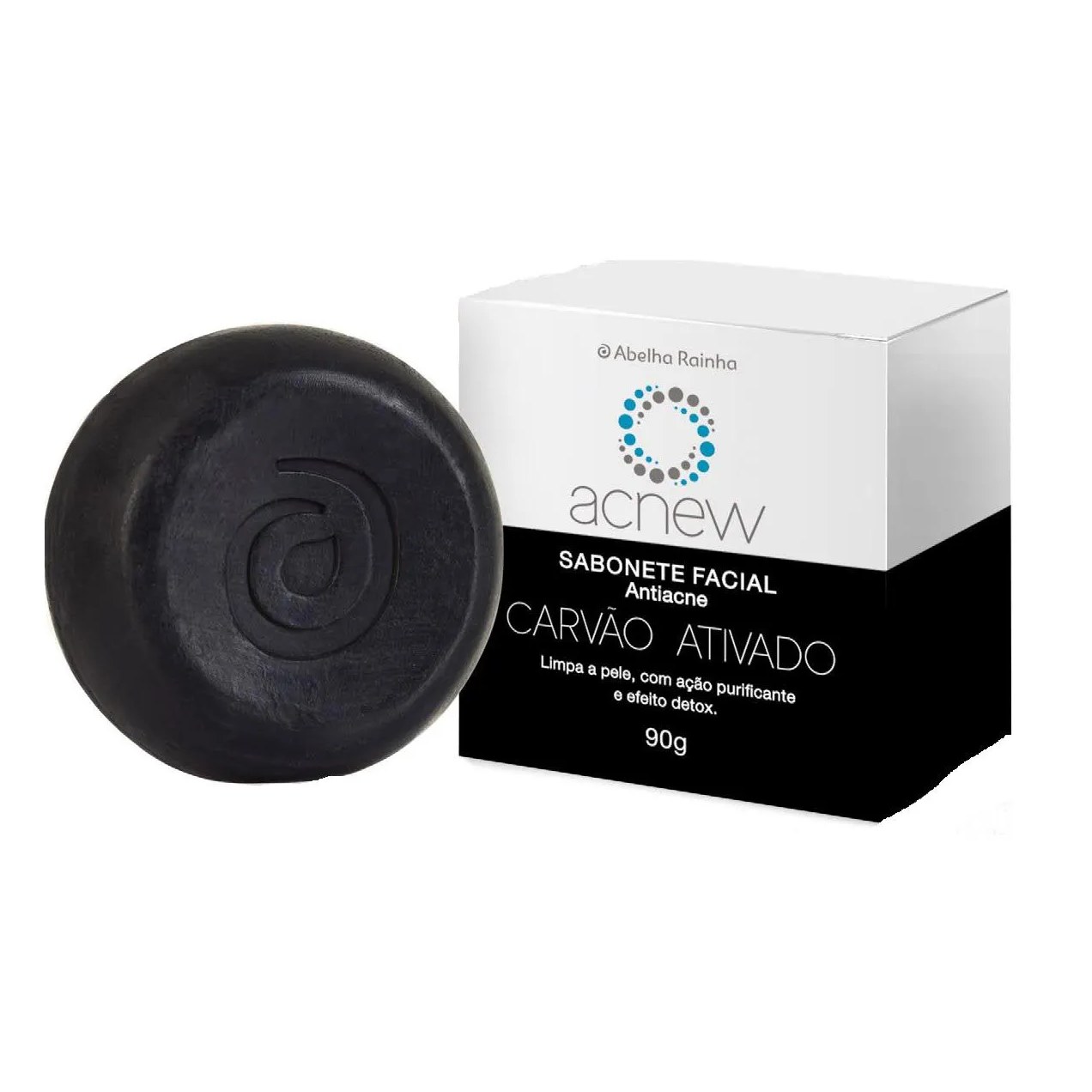 Sabonete Facial Em Barra Anti-Acne Com Carvão Ativado Acnew Abelha Rainha 90G