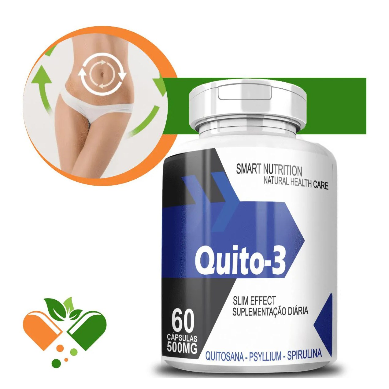 Quito 3 500mg 60 cápsulas
