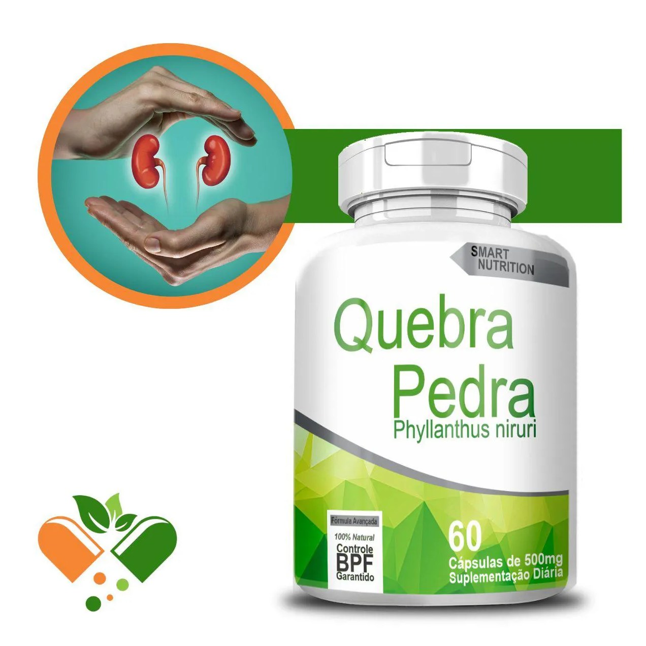 Quebra Pedra 500mg 60 cápsulas