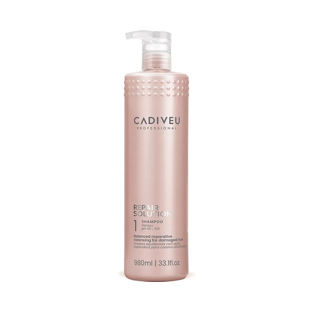 Cadiveu Professional Repair Solution - Shampoo Reparador sem Sulfato 980ml