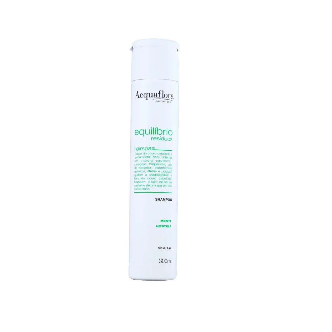 Acquaflora Shampoo Equilibrio de Resíduos Menta e Hortelã 300ml