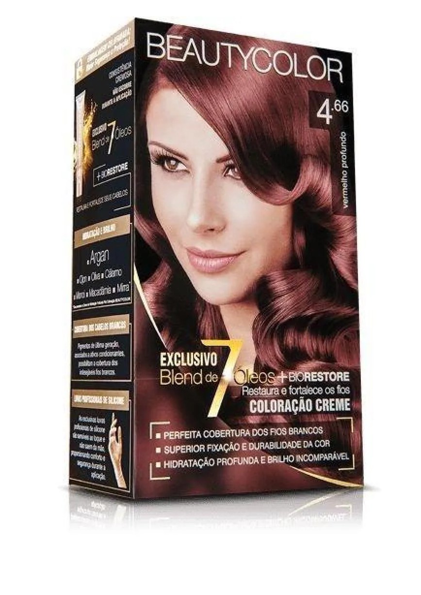 Tintura Beauty Color 4.66 Vermelho Profundo