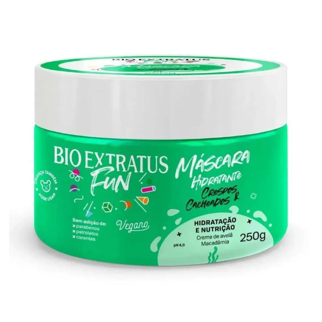 MASCARA BIO EXTRATUS FUN HIDRATANTE CRESPOS E CAHEADOS 250G