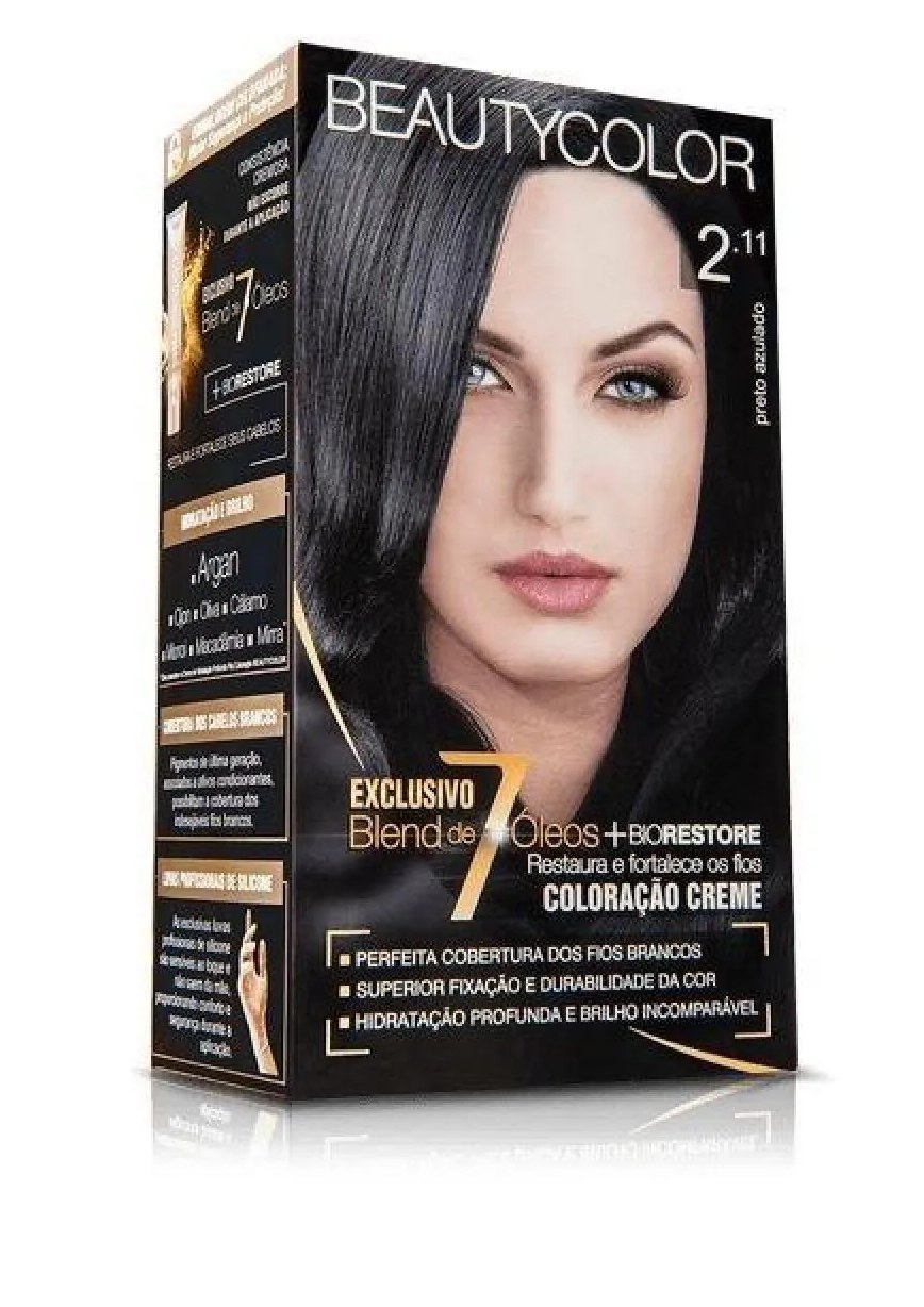 Tintura Beauty Color 2.11 Preto Azulado