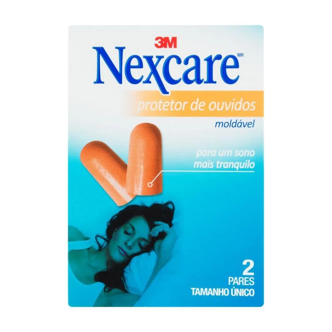 Nexcare 3m Protetor Ouvidos Moldavel Tamanho Unico 2 Pares