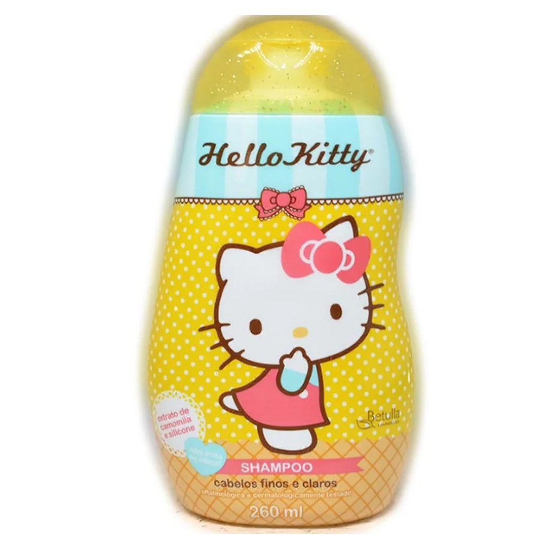 Shampoo Hello Kitty 260ml Cabelos Finos e Claros