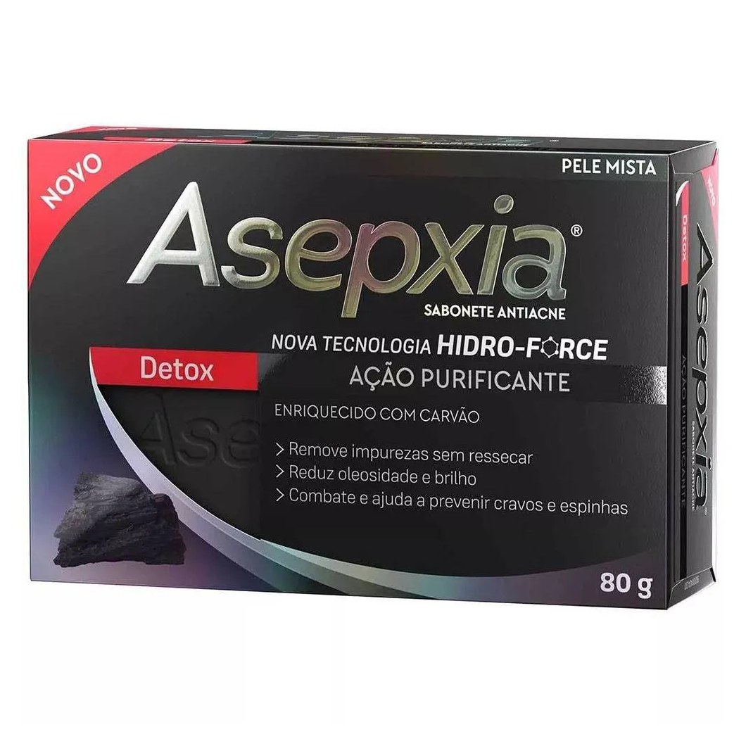 Asepxia Detox Sabonete Acao Purificante 80g