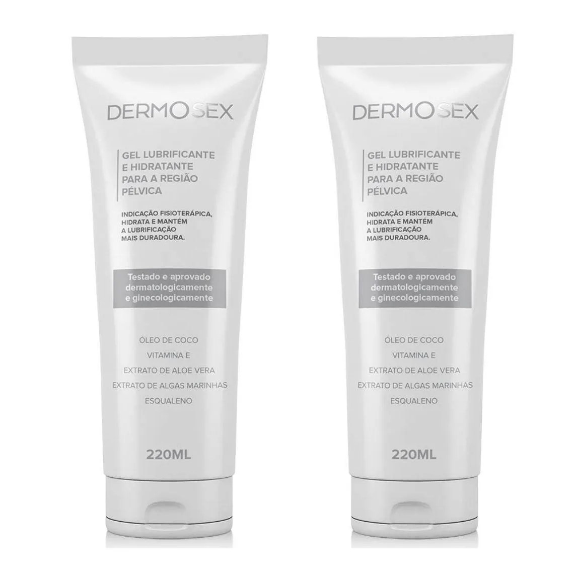 Combo 2x Hidratante Intimo Feminino e Lubrificante Fórmula Exclusiva 220ml