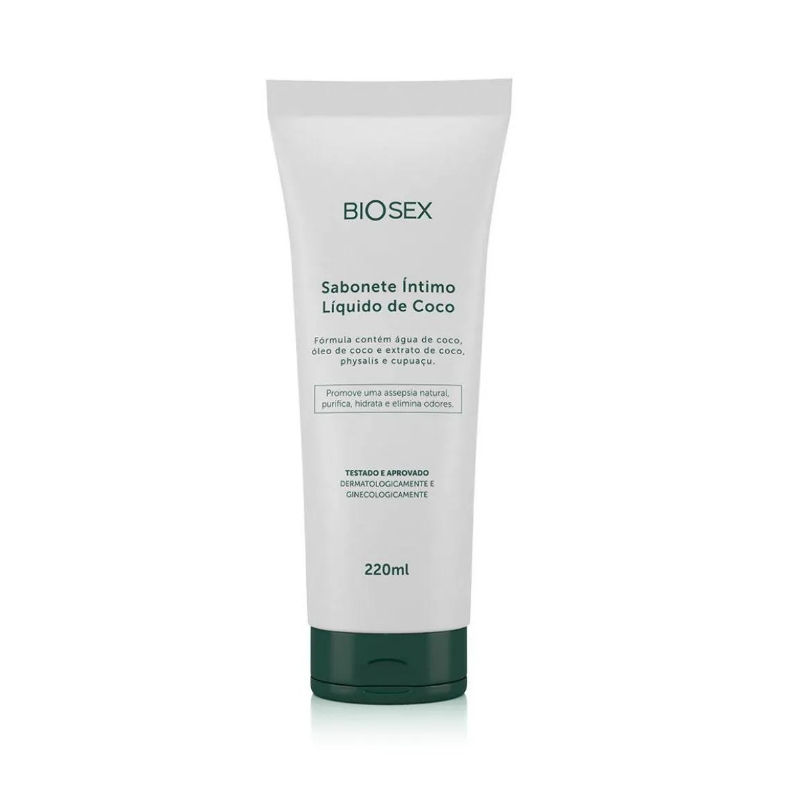 Sabonete Líquido com Óleo de Coco para Higiene Intima Natural Vegano 220ml