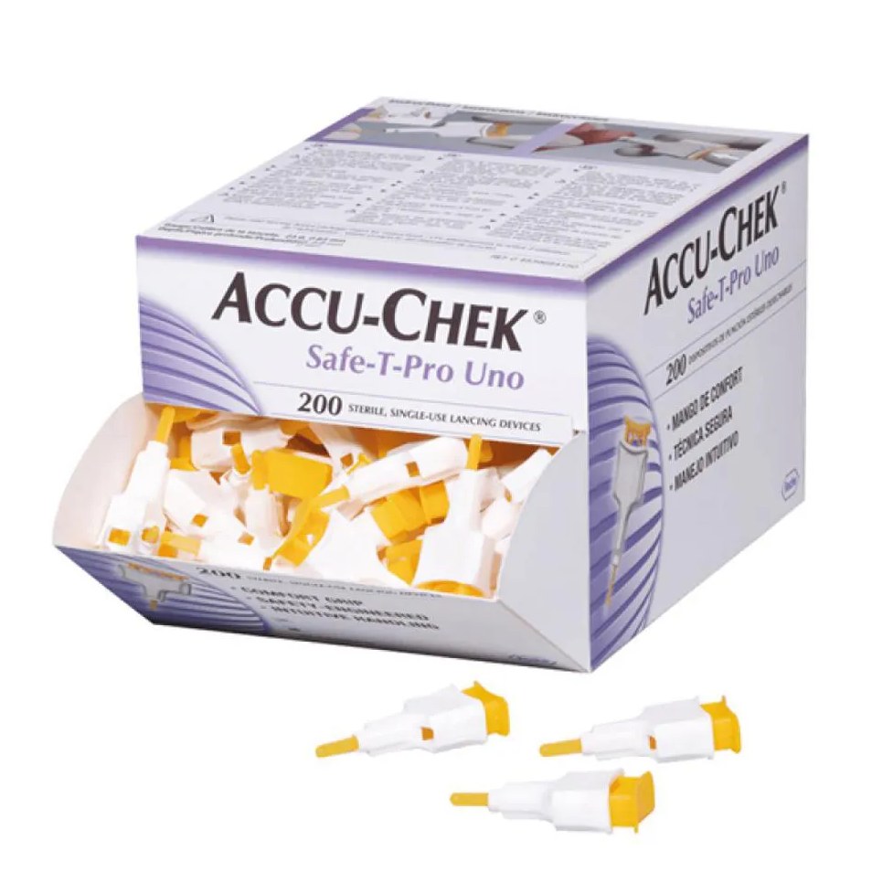 Auto Lancetas Accu-chek Safe-t-pro Uno 200 unidades