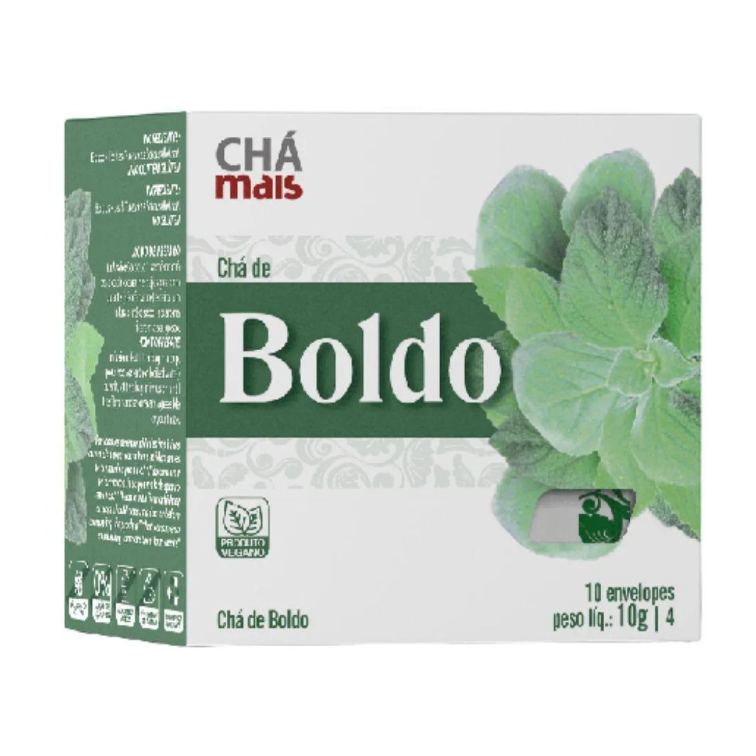 Chá de Boldo 10 Sachês - Chá Mais