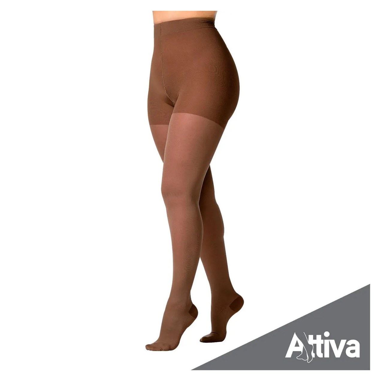 Meia Calca Attiva Media Compressao 18-21 Fem Fechada Natural Escuro P