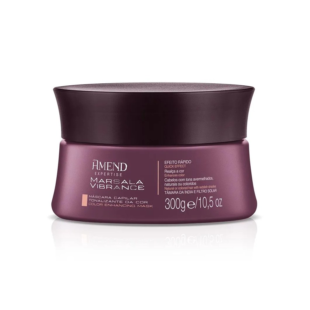 MáSCARA AMEND MARSALA VIBRANCE REALCE DA COR - 300G