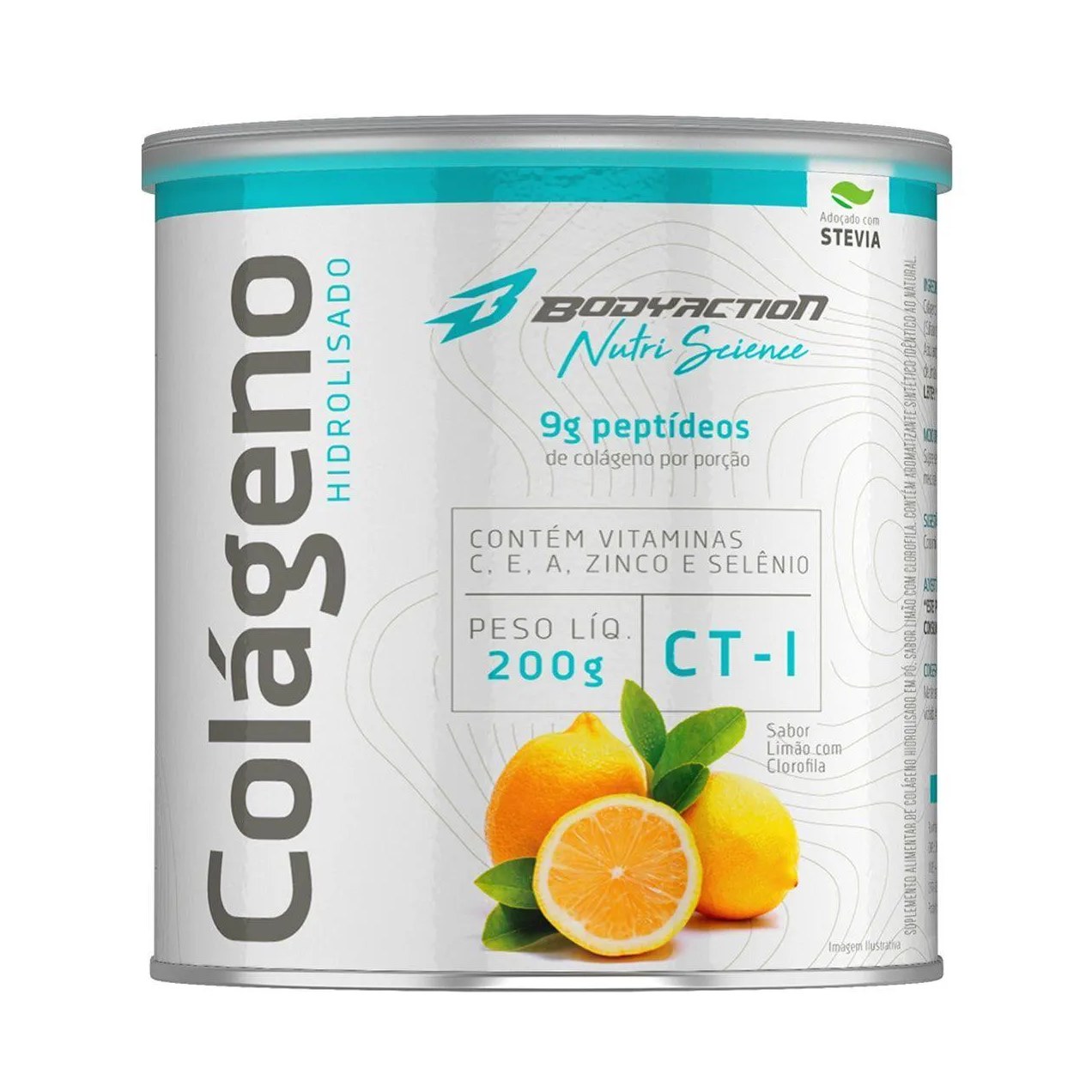 Colágeno Hidrolisado Nutri Science - 200G Limão com Clorofila - Bodyaction