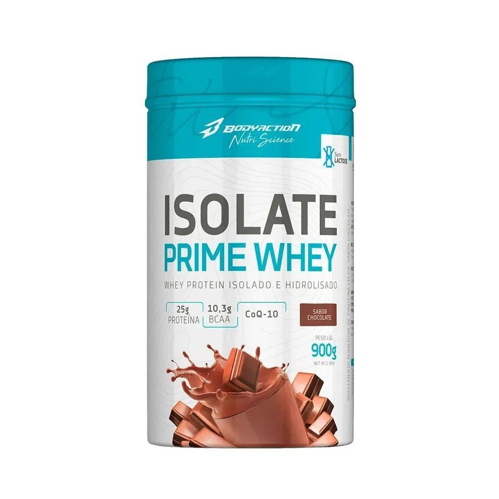 Whey Protein Body Action Isolate Prime Whey Chocolate Natural 900g