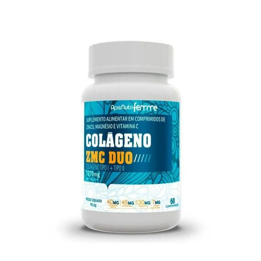 Colágeno Zmc Duo Tipo I + Tipo Ii - 1270mg (60 Cápsulas) - Padrão: Único