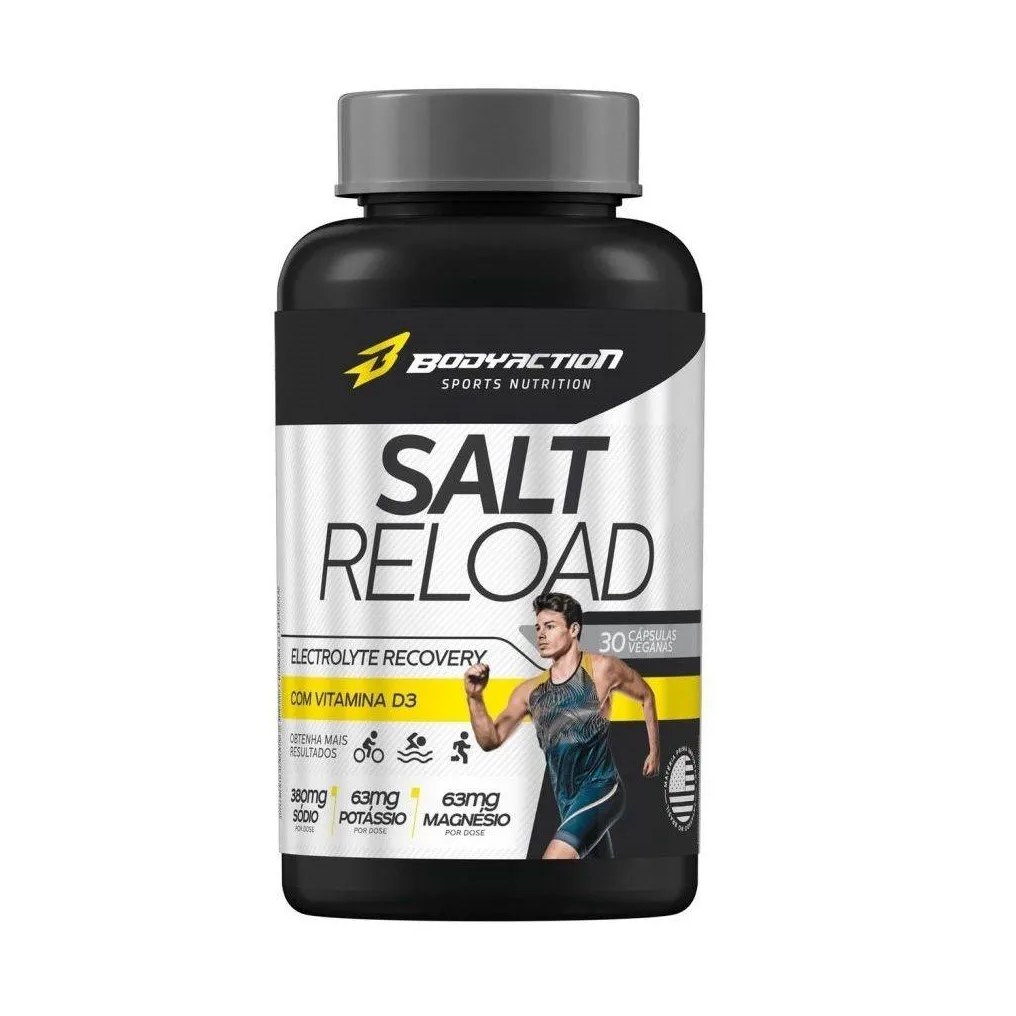 Repositor Eletrolítico Body Action Salt Reload 30 cápsulas