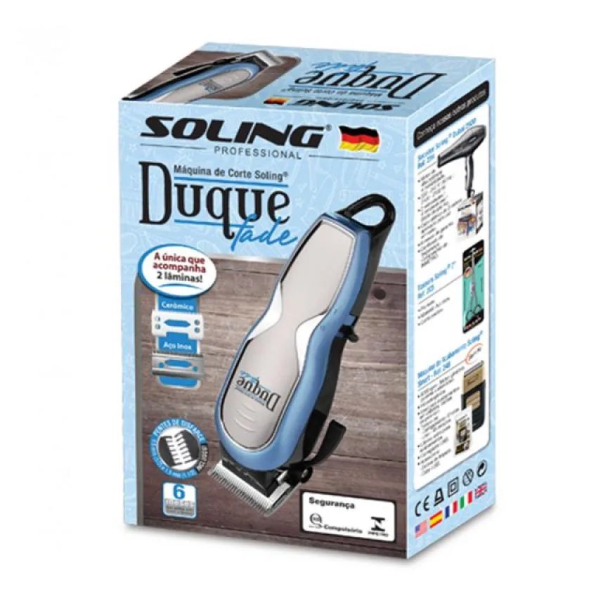 Máquina de Corte Soling Duque Taper Cordless White Bivolt
