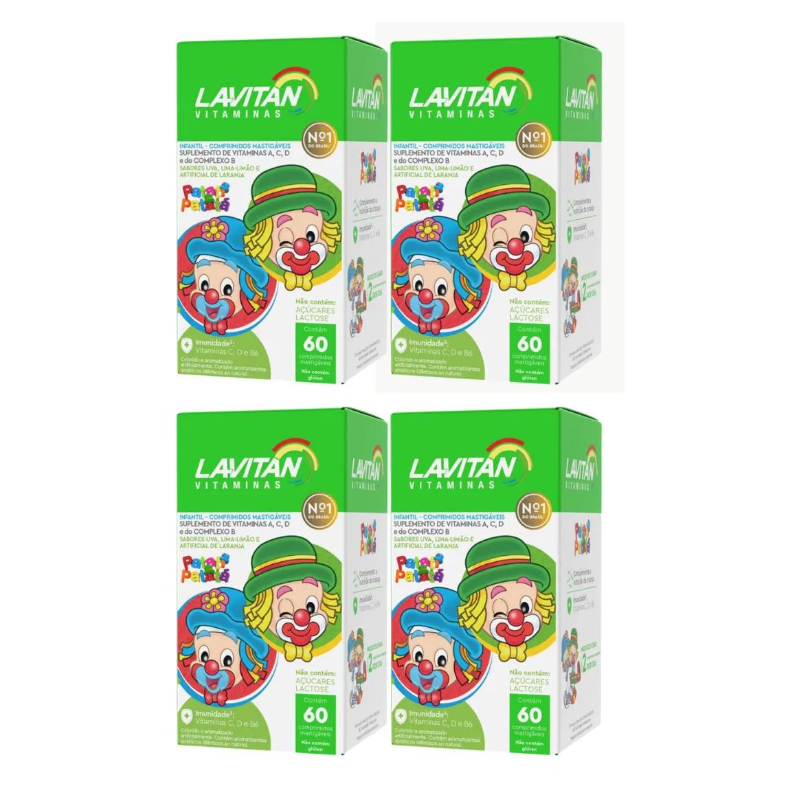 Kit C4 Suplemento Infantil Sabor Variado 60 Cpr – Lavitan