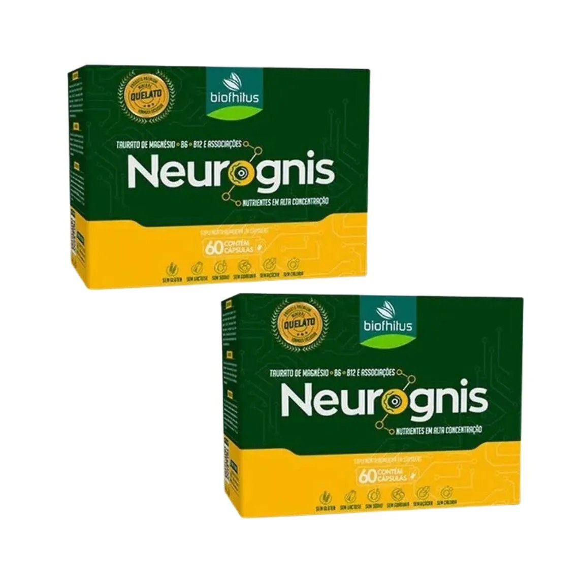 Kit C2 Suplemento Vitamínico Neurognis 60 cápsulas – Biofhitus
