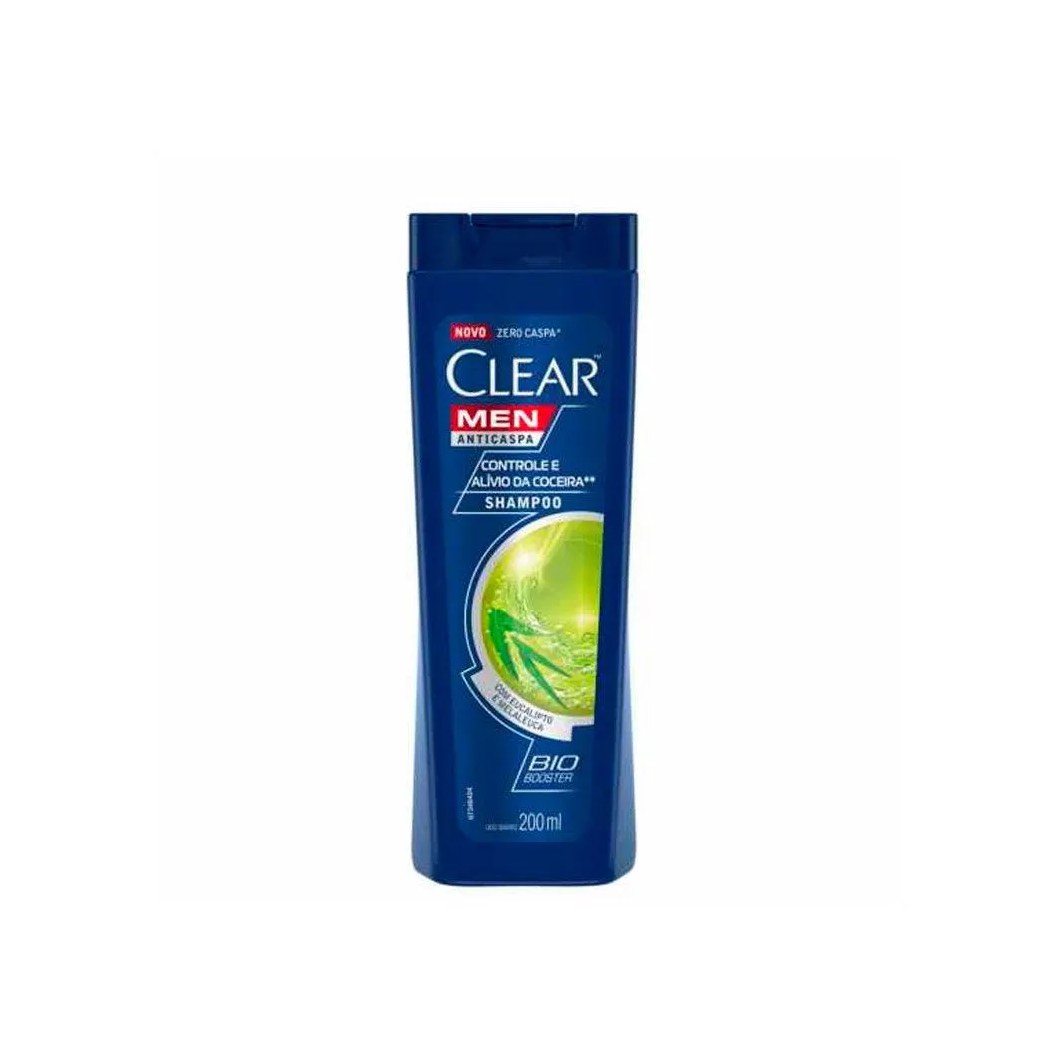 Shampoo Anticaspa Clear Men Controle Coceira 200ml