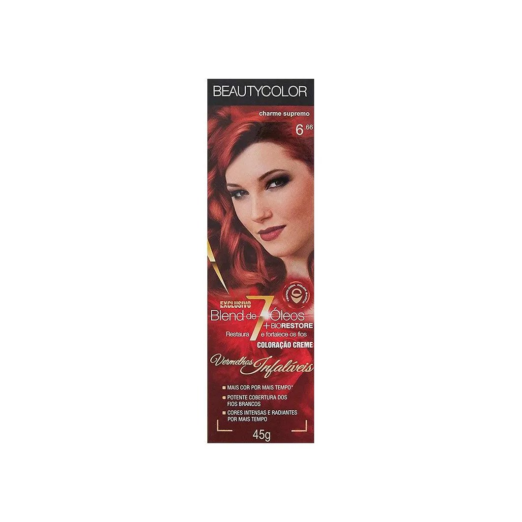 Tintura Beauty Color 6.66 Vermelho Intenso