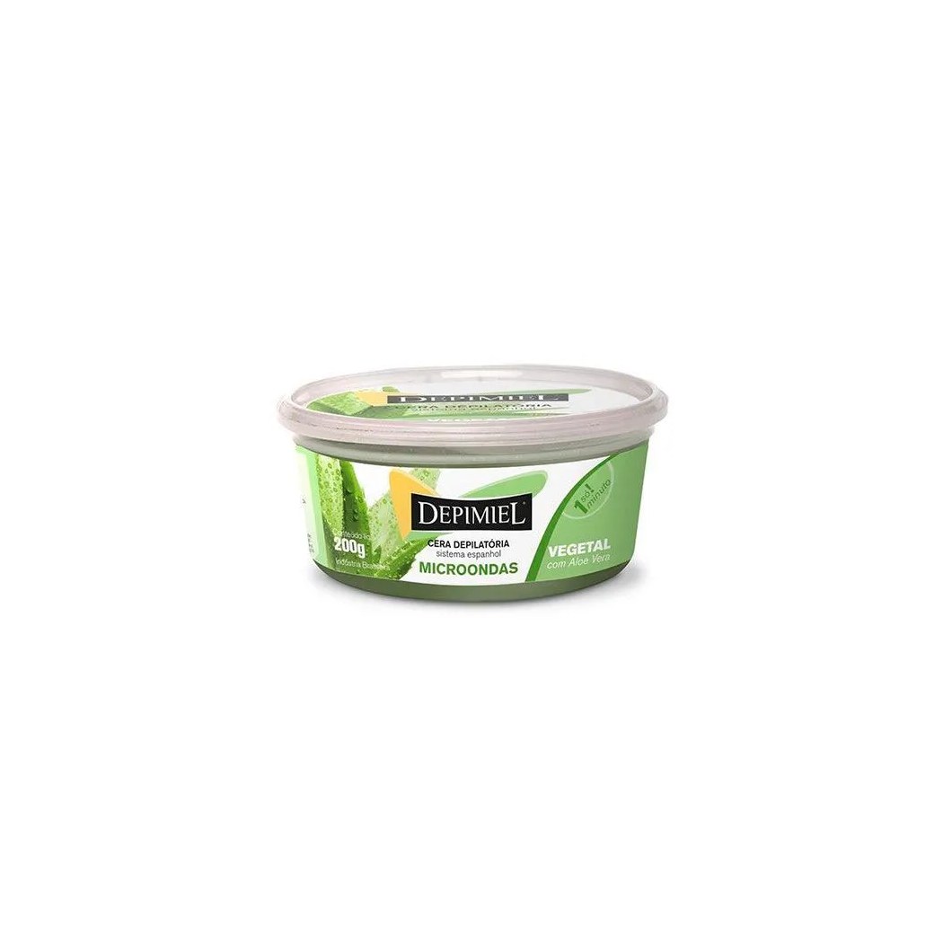 Cera Depilatória de Microondas Depimiel Vegetal 200g