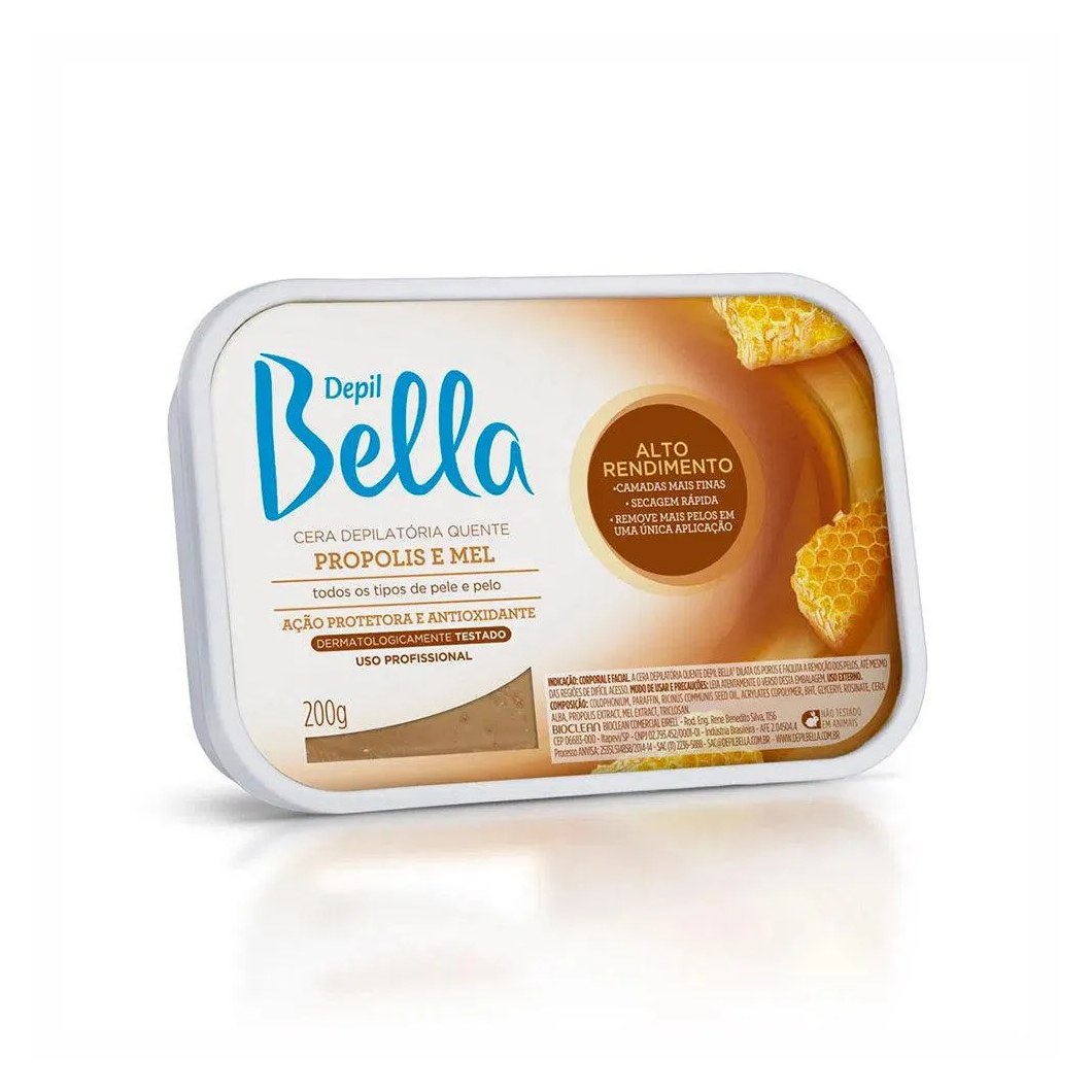 Cera Quente Depilatória Depil Bella Propólis 200G