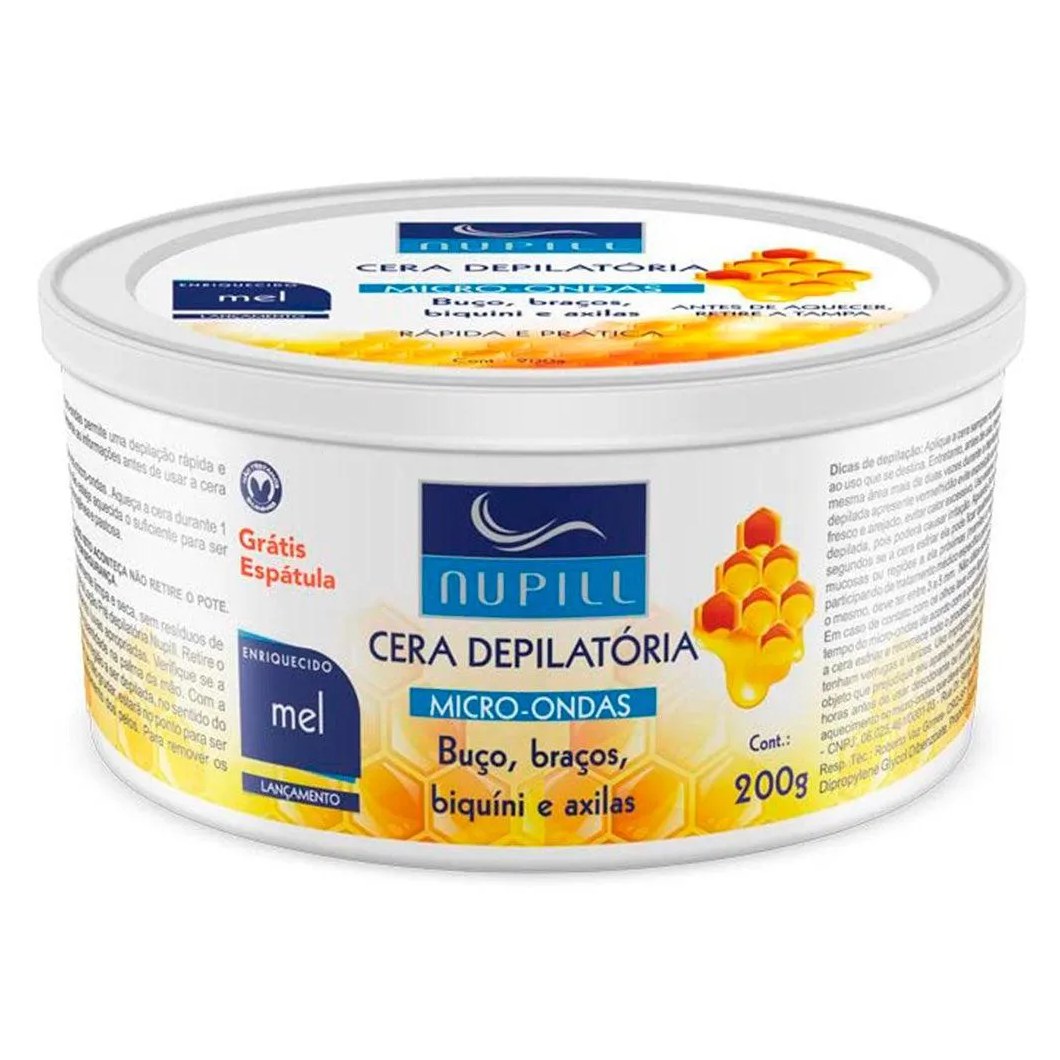 Cera de Microondas Nupill Mel 200g