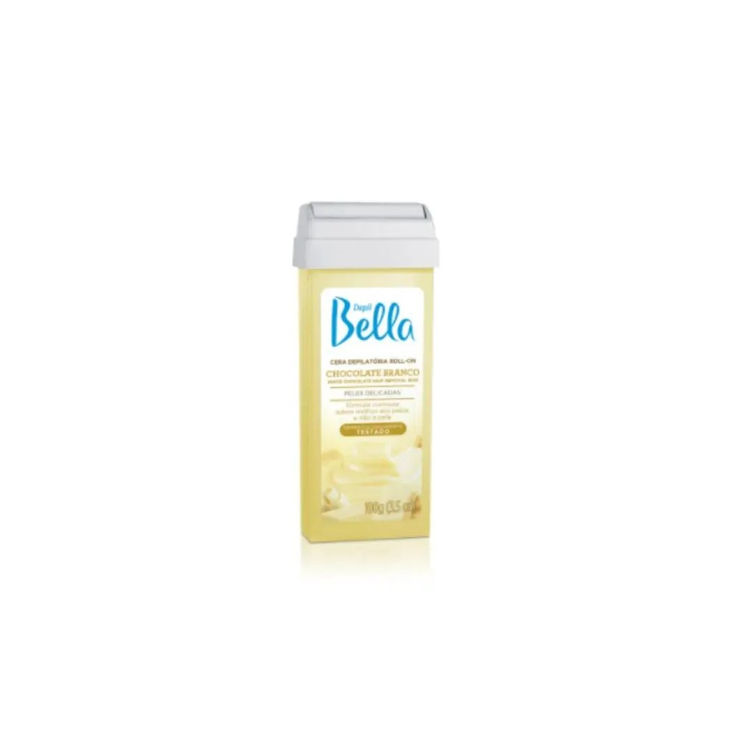 Refil Cera Depilatória Cremosa Depil Bella Chocolate Branco 100gr