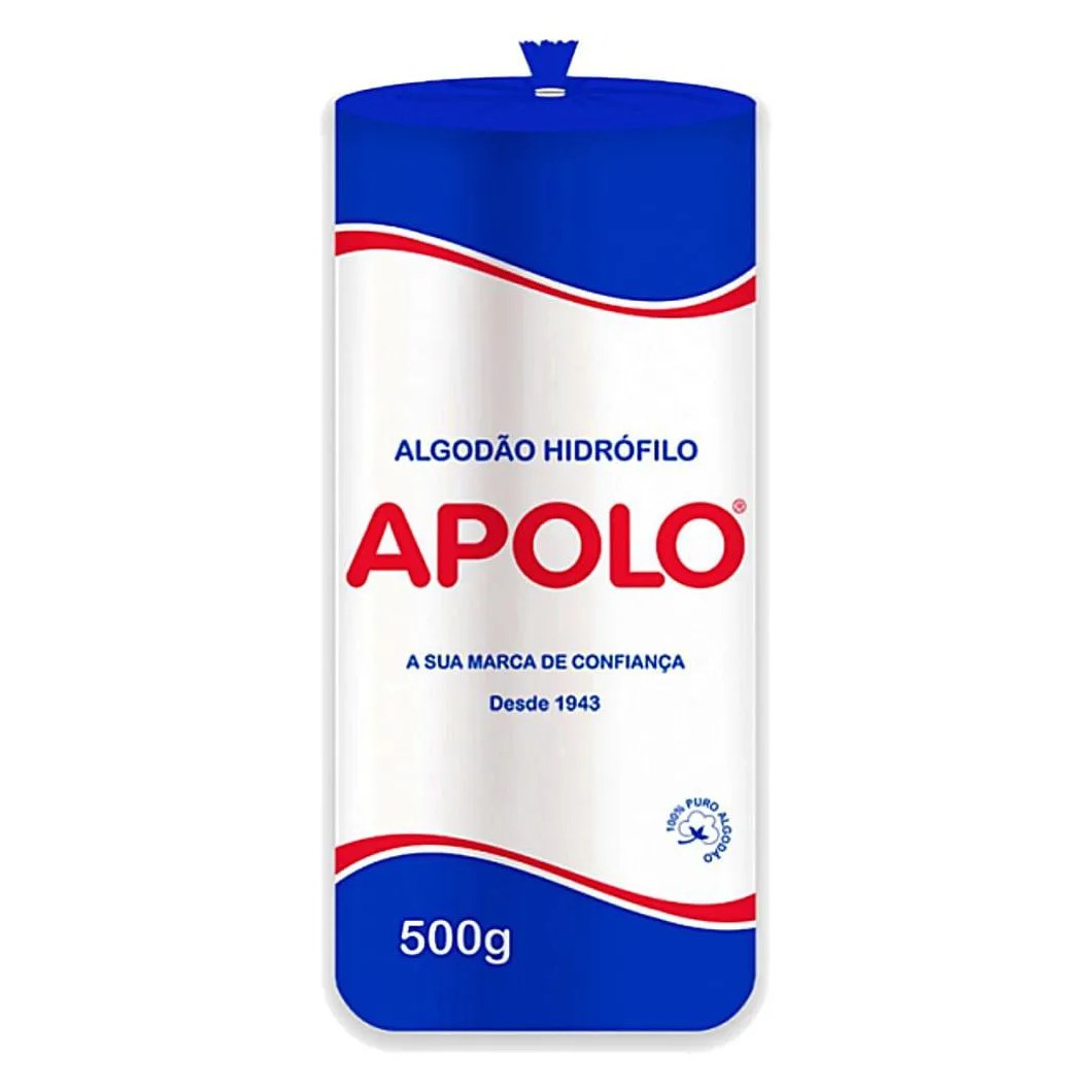 Algodão Hidrófilo Apolo Rolo 500g - Unidade