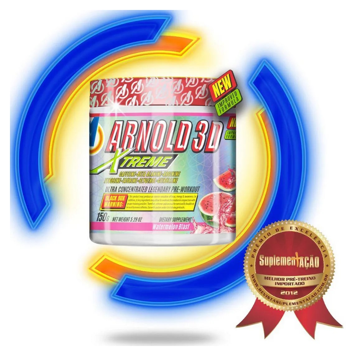 Pré-treino Arnold Nutrition Arnold 3d Xtreme Melancia 150g