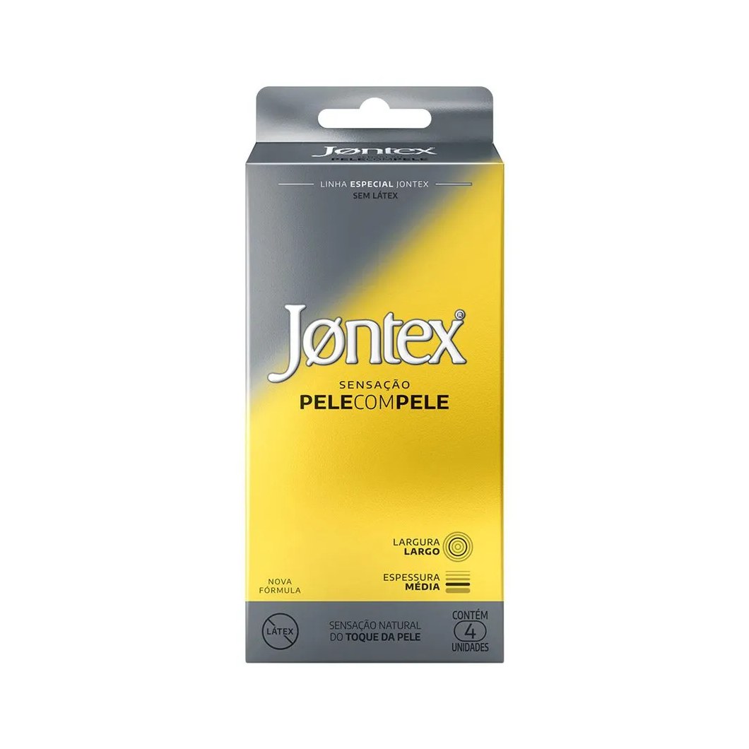 Preservativo Camisinha Jontex Pele Com Pele - 4 Unidades