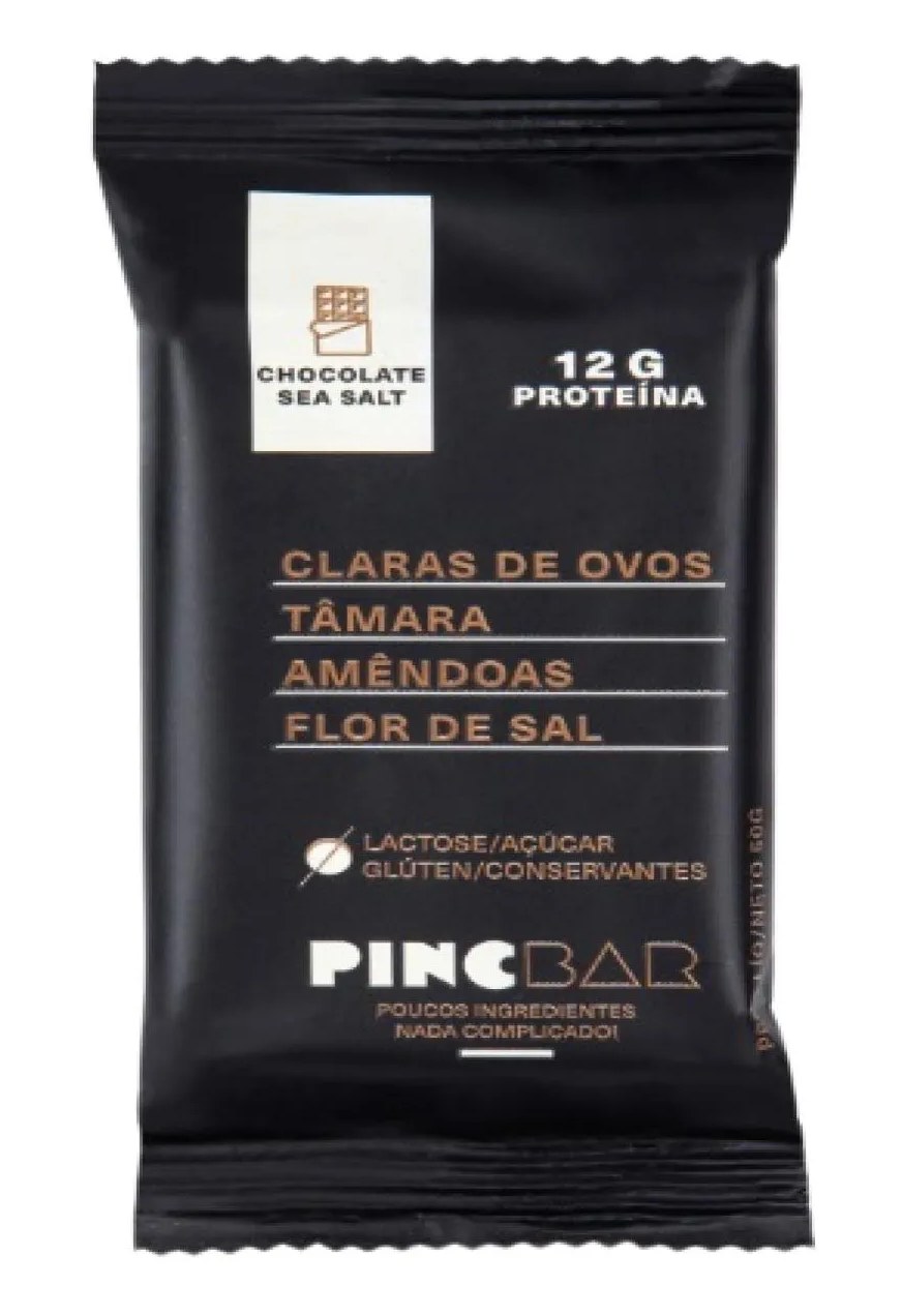Kit Barra de Proteína Pincbar Chocolate Sea Salt Sem Açúcar 50g 6 unidades