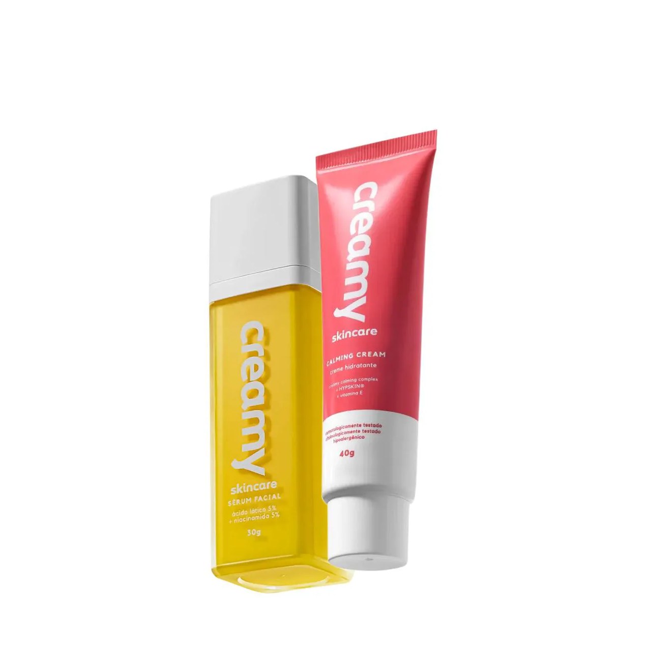 Kit Creamy Ácido Lático Sérum Facial e Calming Cream Hidratante Facial (2 Produtos)