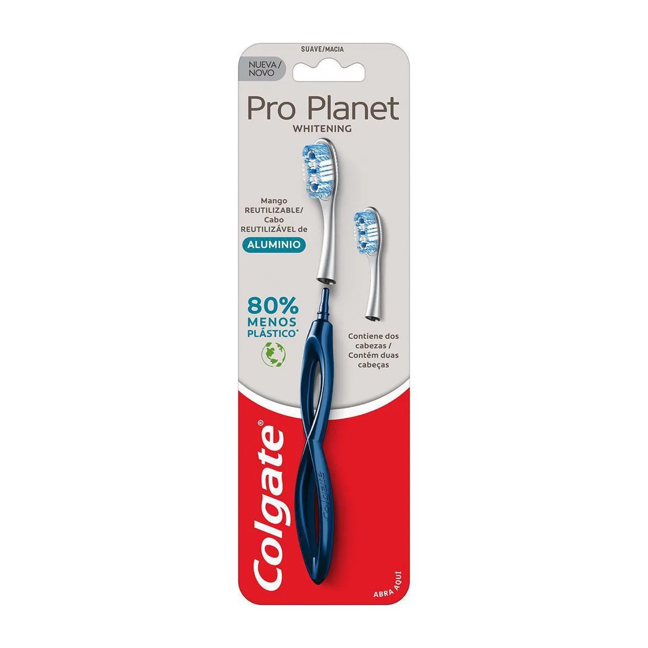 Escova de Dente Colgate Pro Planet com 2 cabeças