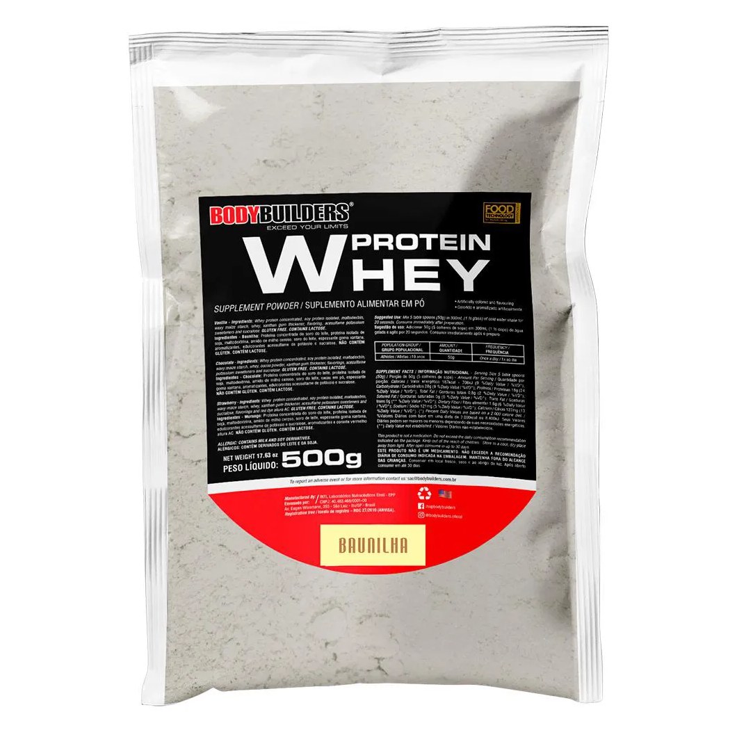 Whey Protein 500g (refil) – Bodybuilders Chocolate