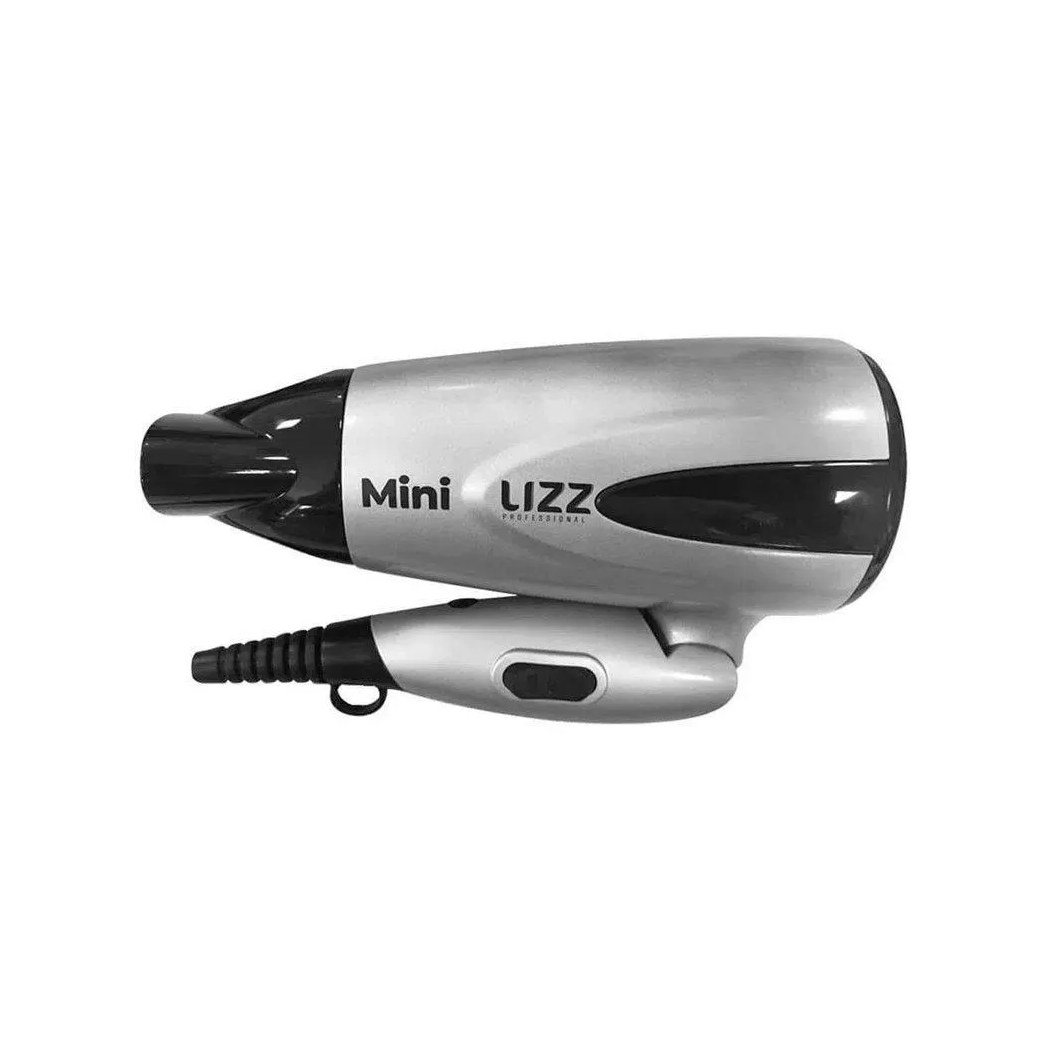 Secador de Cabelo Lizz Mini Viagem Bivolt Dobrável Prata